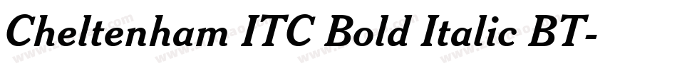 Cheltenham ITC Bold Italic BT字体转换